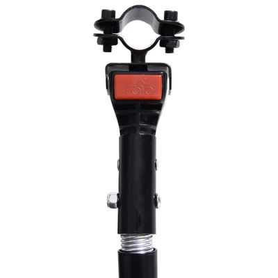 Aosom Foldable Bike Cargo Trailer Cart With Hitch, 88 Lbs. Capacity, 16' Wheels, Black 6 Aosom Foldable Bike Cargo Trailer Cart With Hitch, 88 Lbs. Capacity, 16' Wheels, Black - Image 6