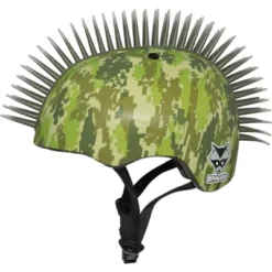 Raskullz Digital Camo Mohawk Child Helmet - Green