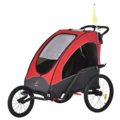 Aosom Bike Trailer For Kids 3 In1 Foldable Child Jogger Stroller Baby Stroller Transport Carrier Rubber Tires Kid Bicycle Trailer -Schwinn Shop GUEST 0b27b97e 47bf 4609 9e60 f073edf35676