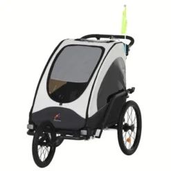 Aosom Bike Trailer For Kids 3 In1 Foldable Child Jogger Stroller Baby Stroller Transport Carrier Rubber Tires Kid Bicycle Trailer -Schwinn Shop GUEST 1b5cc9e0 17fd 49a9 8eac ecd62f717d73