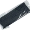 Cobra Ties 11" X 55lb (280 X 4.5mm) Low Profile Cobra Ties, Black, Bag Of 100