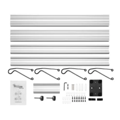 Bike Rack - Adjustable Aluminum Bicycle Hanger For 2 Bikes Extends From 7 To 11ft - Floor To Ceiling Tension Mount Bike Storage By RAD Sportz