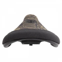 Odyssey Big Stitch BMX Seat - Pivotal, Black/Gold, Slim