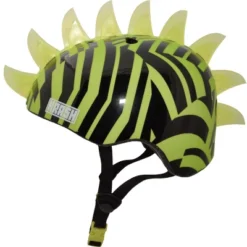 Krash! Dazzle LED Lighted Mohawk Youth Helmet - Green