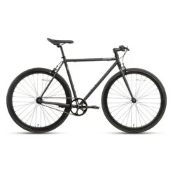 Schwinn Shop 11 AVASTA BA9002WF-1 700C 54 In Single Speed Loop Fixed Gear Urban Commuter Fixie Bike With High-TEN Steel Frame For Adults 5' 6" To 5' 11", Matte Black