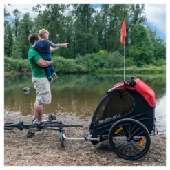 Burley Honey Bee Kids' Bike Trailer - Red -Schwinn Shop GUEST ae7cdcc8 c95a 45e7 a7aa d2d783cd157b