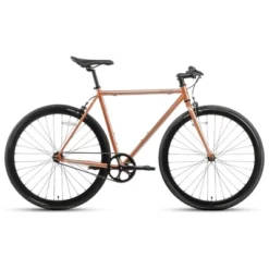 AVASTA BA9002WF-2 700C 54 Inch Single Speed Loop Fixed Gear Commuter Fixie Bike W/ High-TEN Steel Frame For Adults 5' 6" To 5' 11", Iridescent Copper