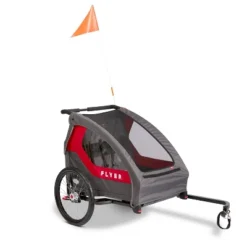 Radio Flyer Duoflex Bike Trailer To Stroller - Gray/Red/Black