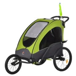 Aosom Bike Trailer For Kids 3 In1 Foldable Child Jogger Stroller Baby Stroller Transport Carrier Rubber Tires Kid Bicycle Trailer -Schwinn Shop GUEST e9f1ca05 a576 42dc a7a9 e22de162d800