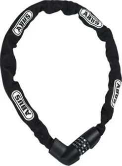 ABUS Tresor 1385 Combination Chain Lock 110 X 7cm Black Resettable